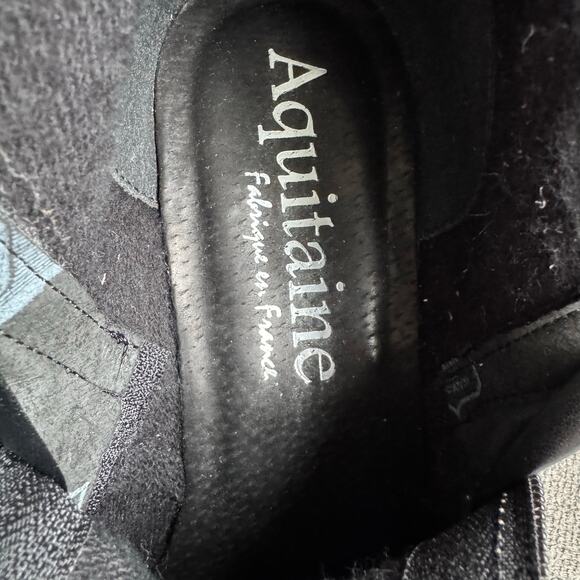 Aquitaine Boot Bella Leather Grey Nubuck Double Side Zip Comfort Casual 7-7.5 - Picture 9 of 11